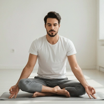 Lifestyle image of a person engaging in healthy habits