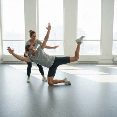 Patient bei einer Physiotherapie-Sitzung
