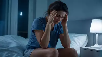User experiencing sleep disruption due to inflammation