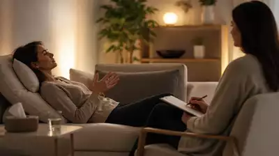 A relaxing therapy session