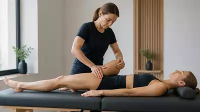 User receiving Faszientherapie treatment